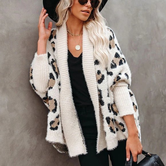 Cozy Up Leopard Print Fuzzy Cardigan - Picture 6 of 11